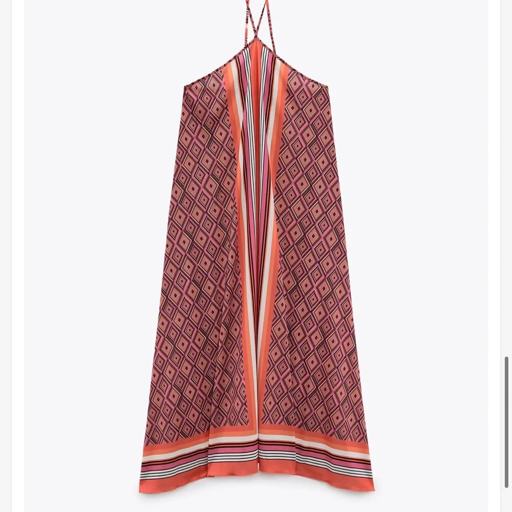 ZARA PRINTED MIDI DRESS - Picture 6 of 10